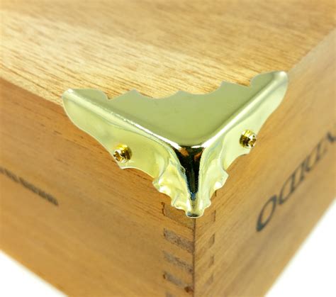 wood box metal edge trim|Amazon.com: Metal Box Corners.